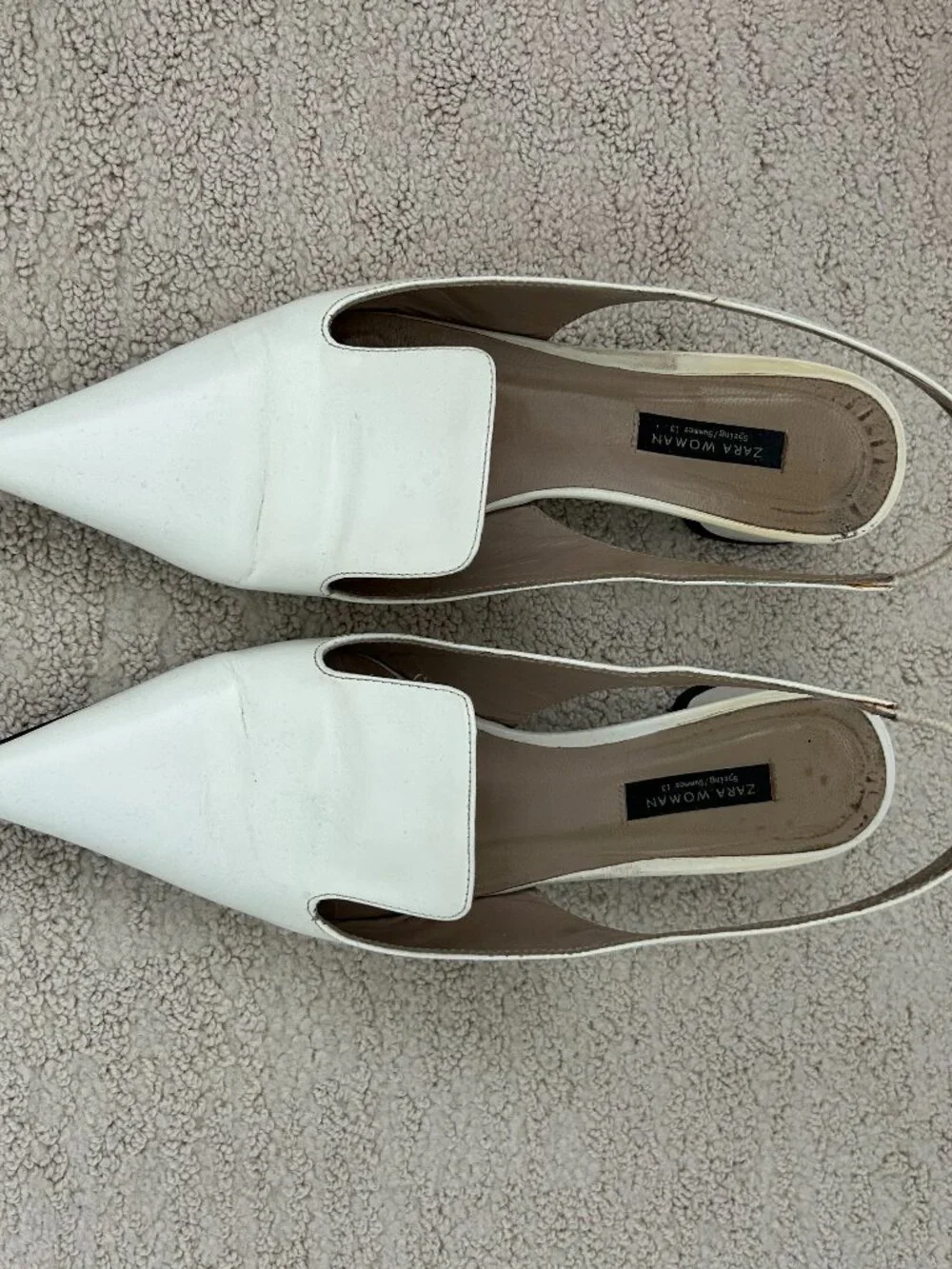 Zara white leather shoes - Picture 4 of 4